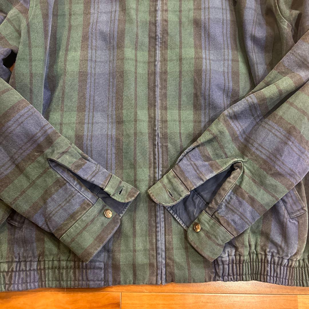 ★ポロラルフローレンブラックウォッチジャケットXL