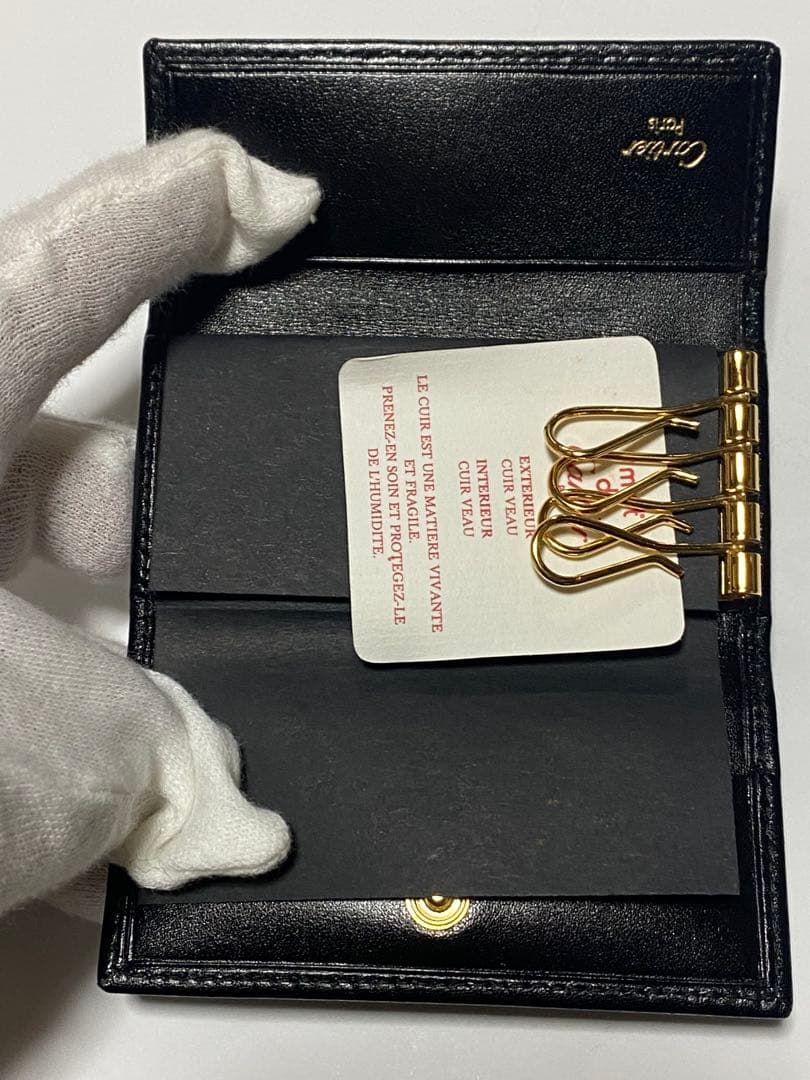 [新品] カルティエ 4連キーケース 黒 ブラック