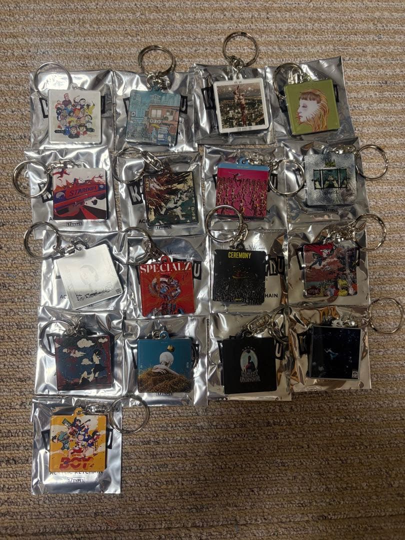 King Gnu CDジャケット アクリルキーチェーン コンプリートセット