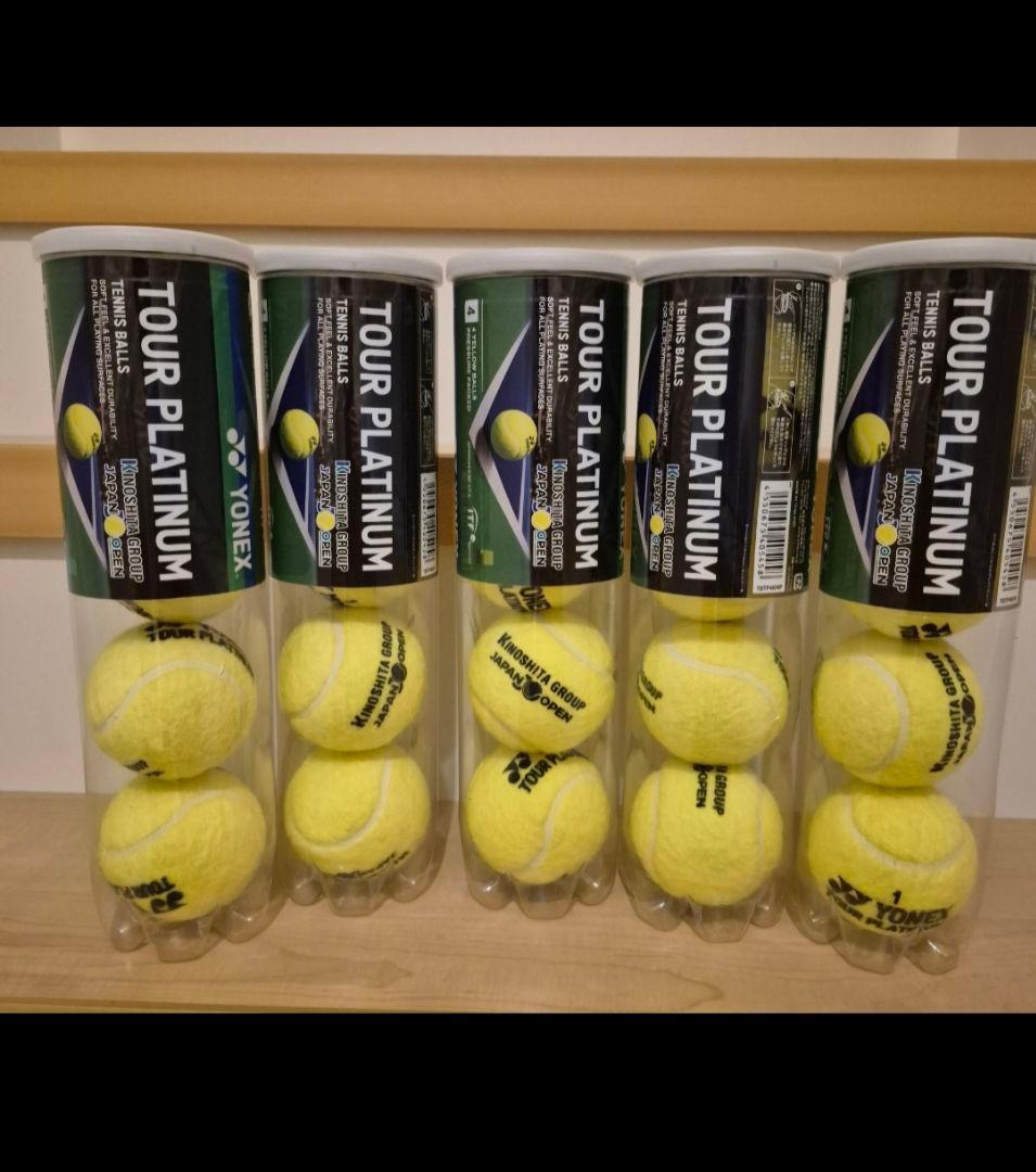 YONEX ツアープラチナム４球入り木下グループジャパンオープンロゴ入り