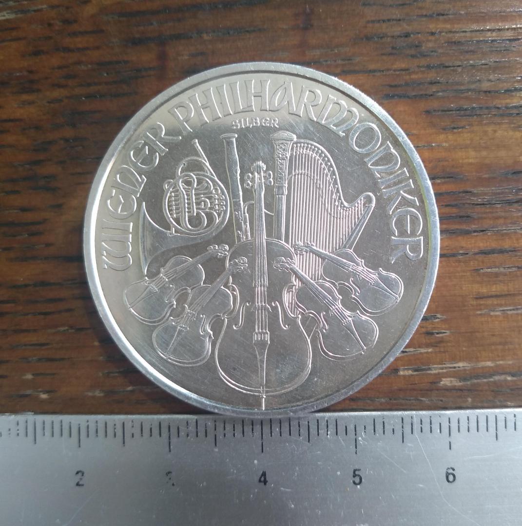 2021 オーストリア ウィーン銀貨　1オンス（純銀999.9） 美品