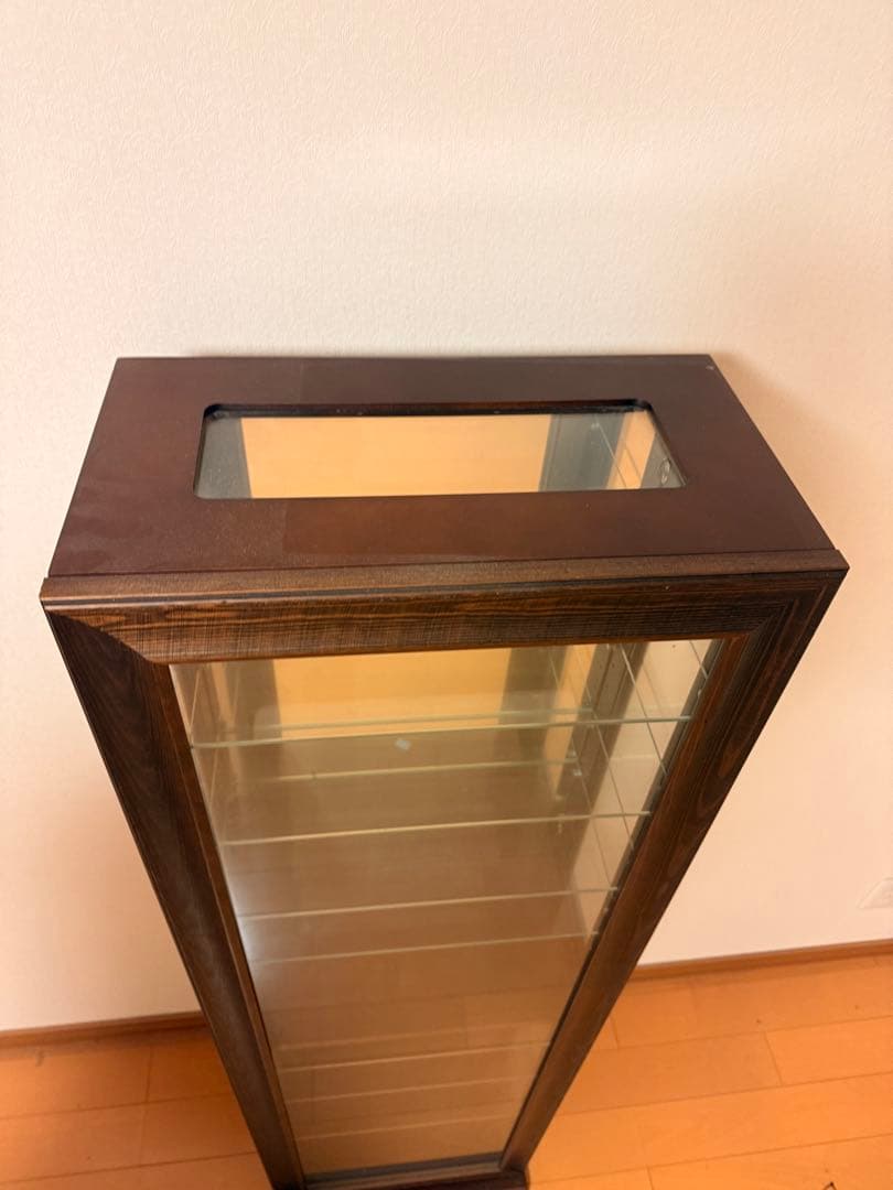 Q3035 塩川光明堂　カルトーネ　コレクションケース　棚　ラック ガラス