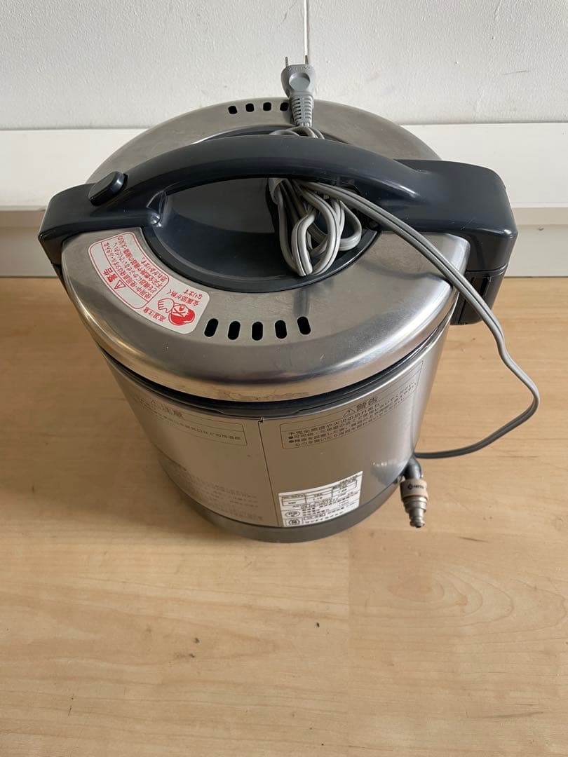 リンナイ ガス電飯鍋 約3合 しゃもじ・計量カップ付き