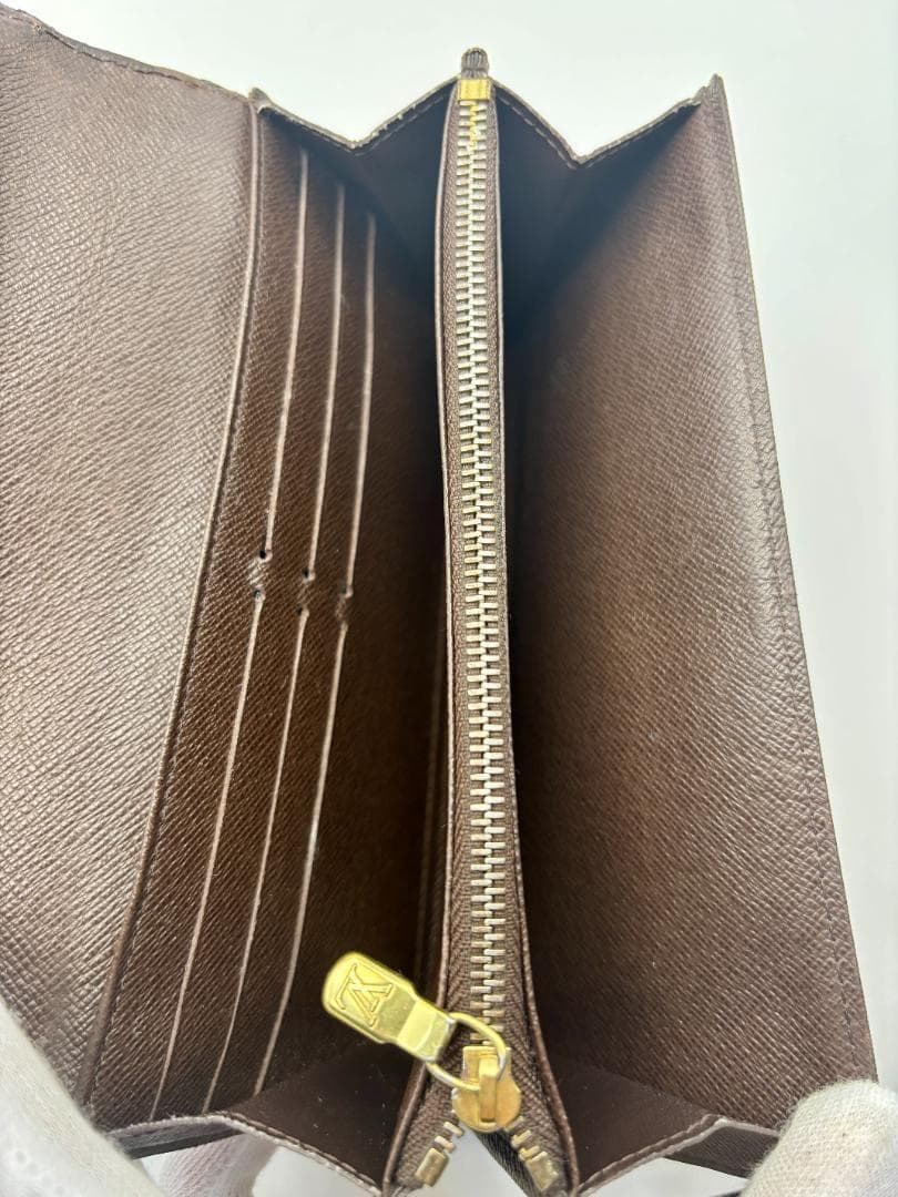 ルイヴィトン ダミエ エベヌ ポルトフォイユ サラ 二つ折り長財布 N61734