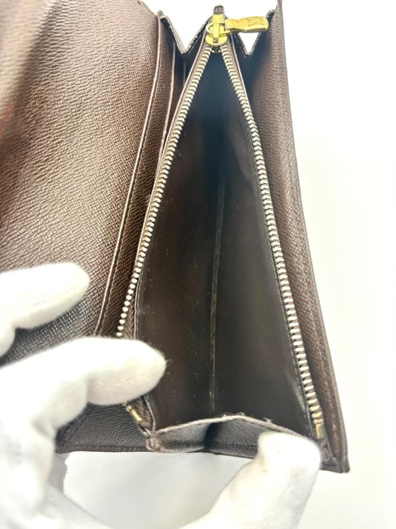 ルイヴィトン ダミエ エベヌ ポルトフォイユ サラ 二つ折り長財布 N61734