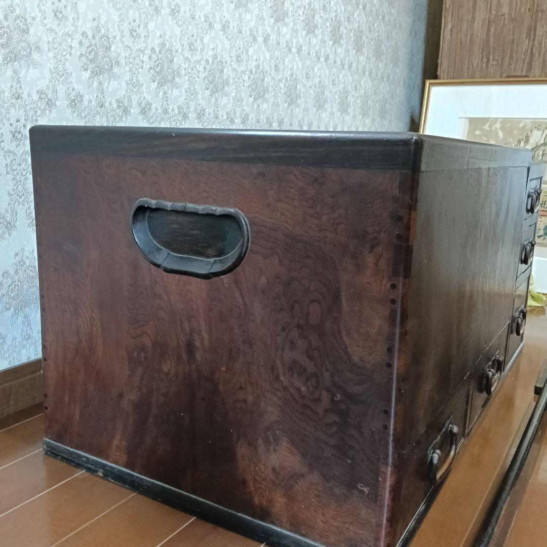 アンティーク　欅　長火鉢