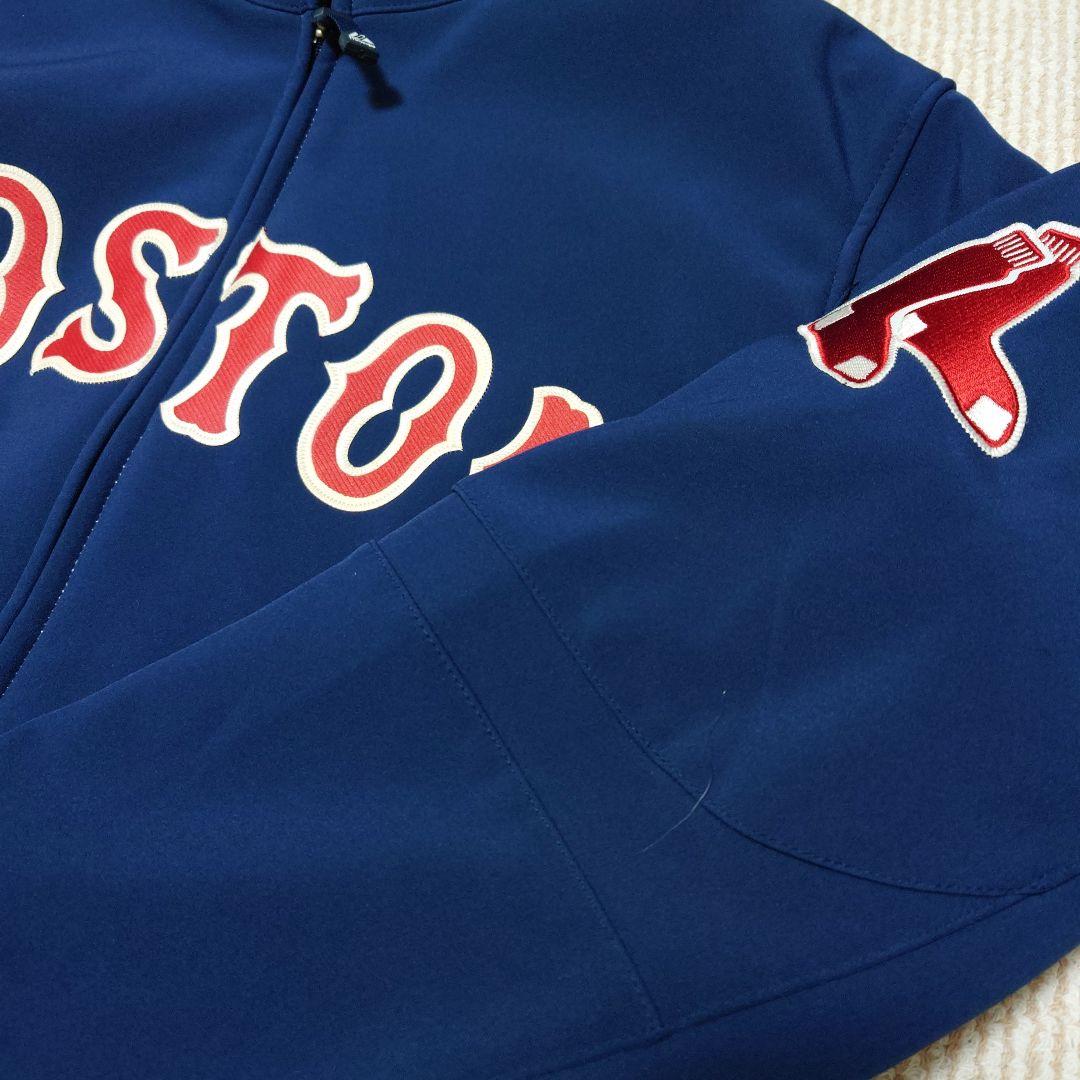 【人気】マジェスティック MLB レッドソックス チームジャケット ネイビー