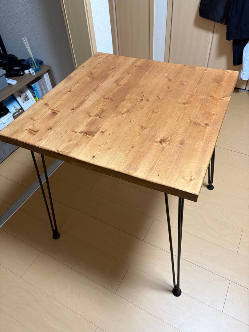 ライトブラウン ダイニングテーブル 75cm