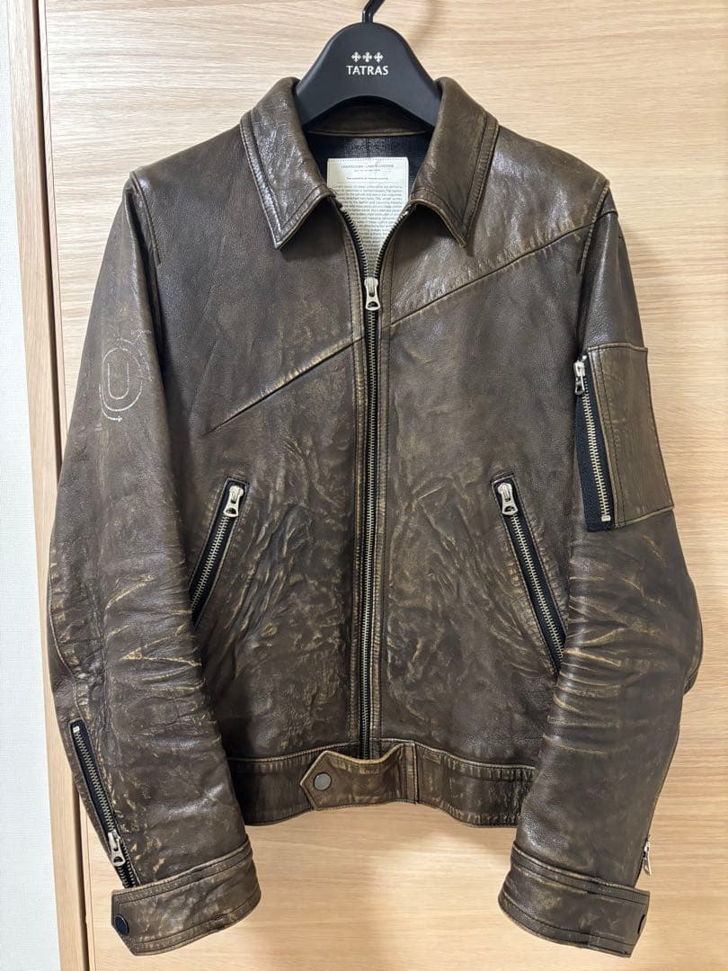 undercoverism ライダースJKT サイズ1 ダメージ加工 GIRA