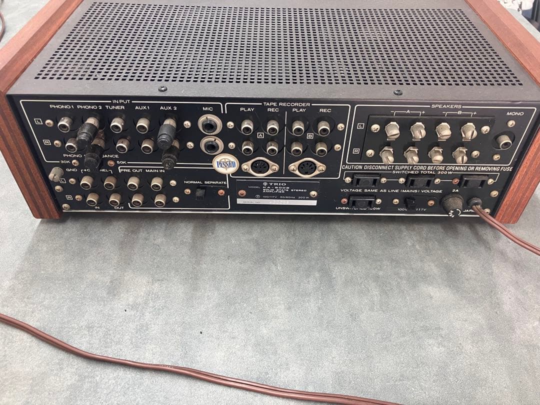 名機！【TRIO/トリオ】KA-5002 プリメインアンプ　昭和レトロ※通電のみ