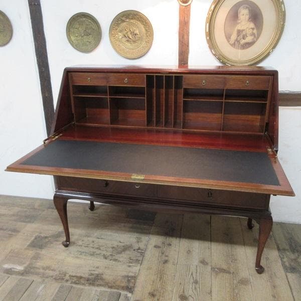 イギリス アンティーク 家具 ライティングビューロー デスク 机 6996d