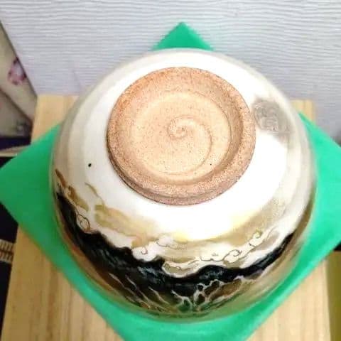 茶碗、赤富士、粉引、寺尾陶象作、くた24番