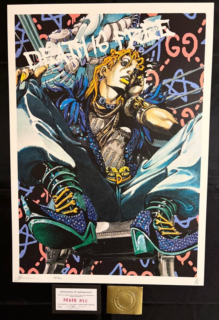 \"世界限定10枚\" DEATH NYC アート ポスター jo101