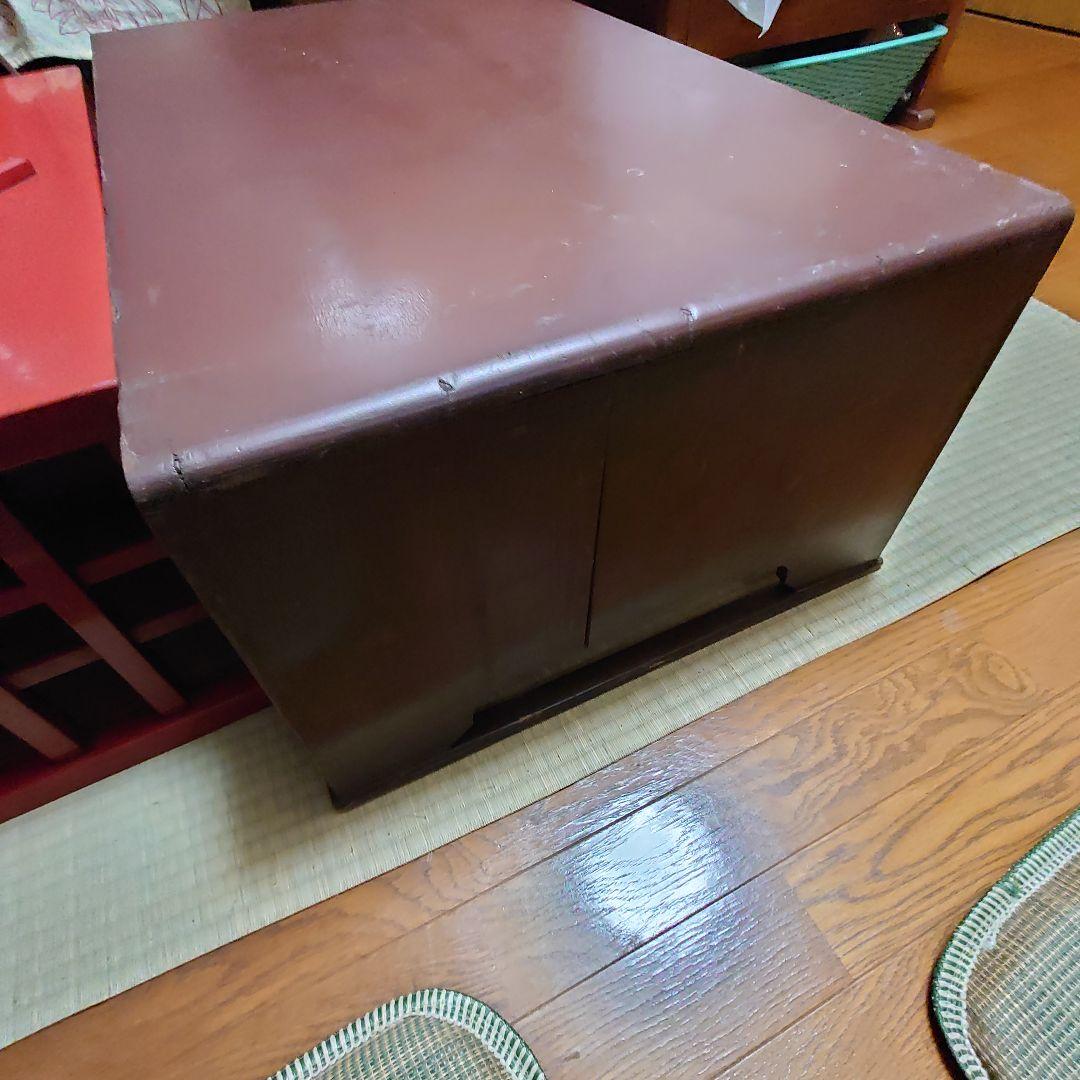 週末特価！文机 片袖4引き出し　ちゃぶ台　書斎机　昭和レトロ
