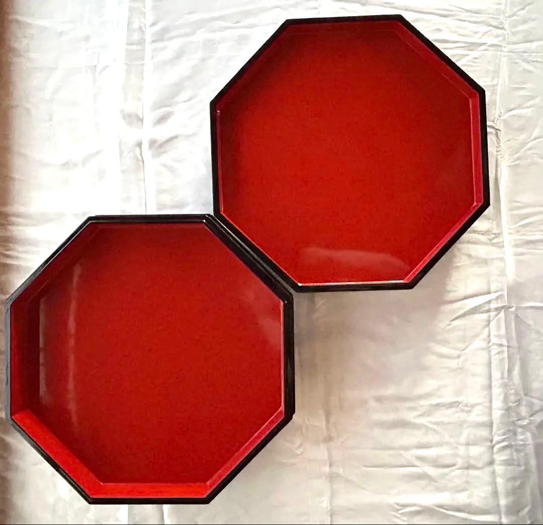 八角トゥンダーブン（東道盆）　琉球漆器