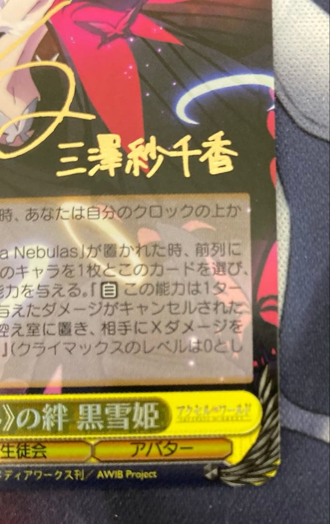 加速世界の絆　黒雪姫　サイン　sp ヴァイスシュヴァルツ　アクセルワールド