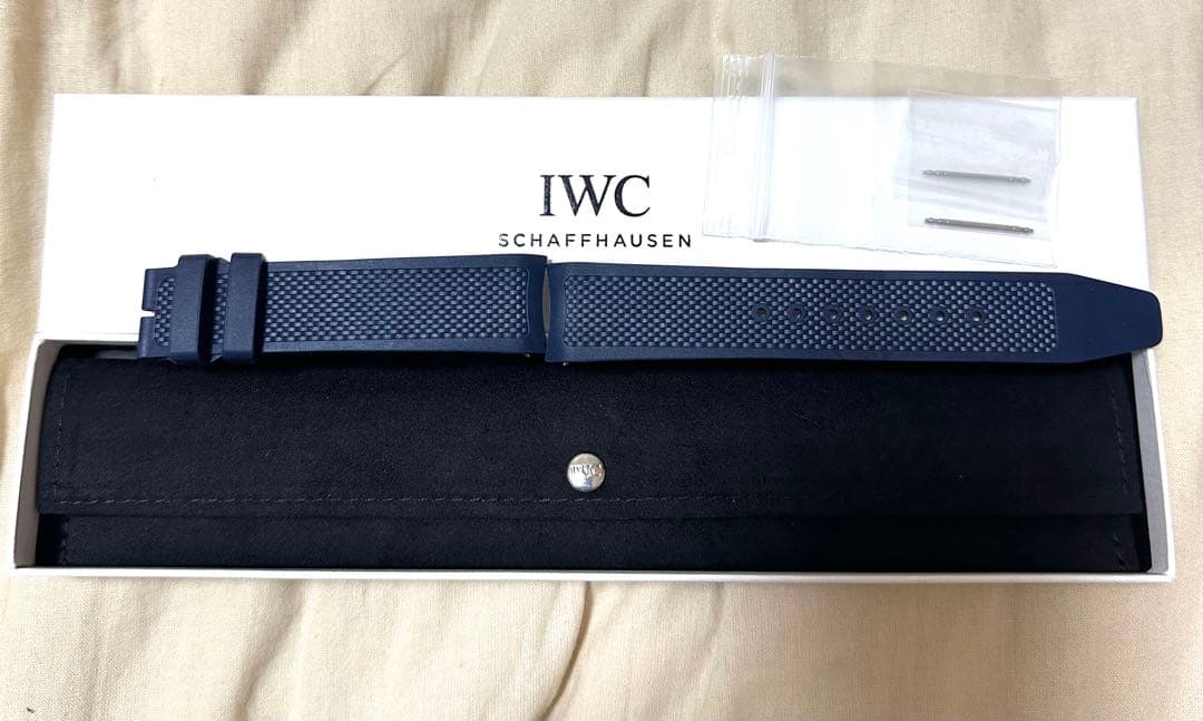 【未使用】IWC ポルトギーゼ 純正ラバーベルト　紺色