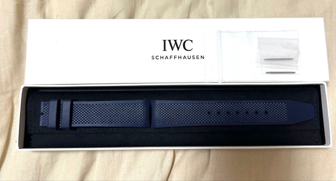 【未使用】IWC ポルトギーゼ 純正ラバーベルト　紺色