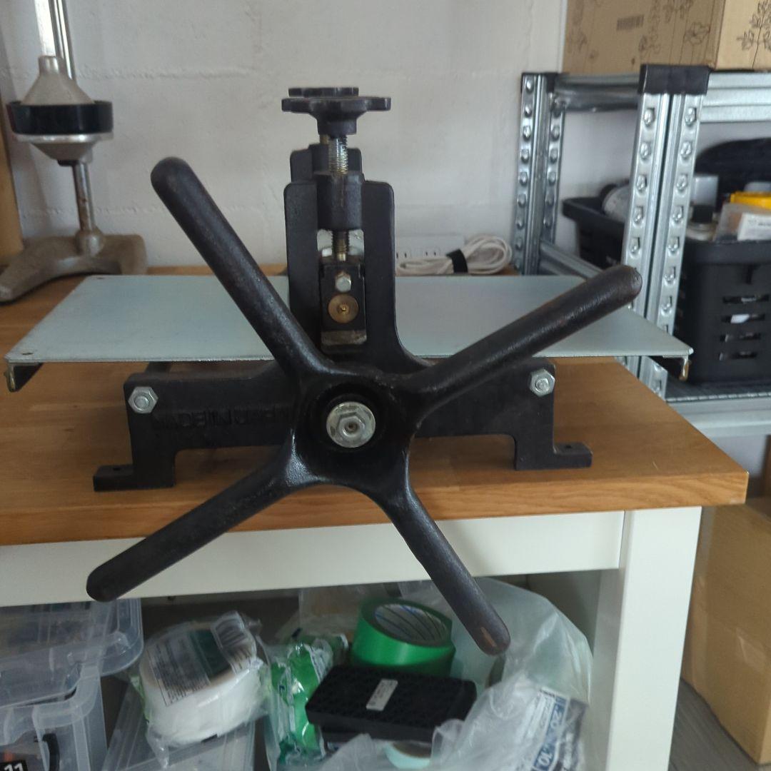 銅版画プレス機