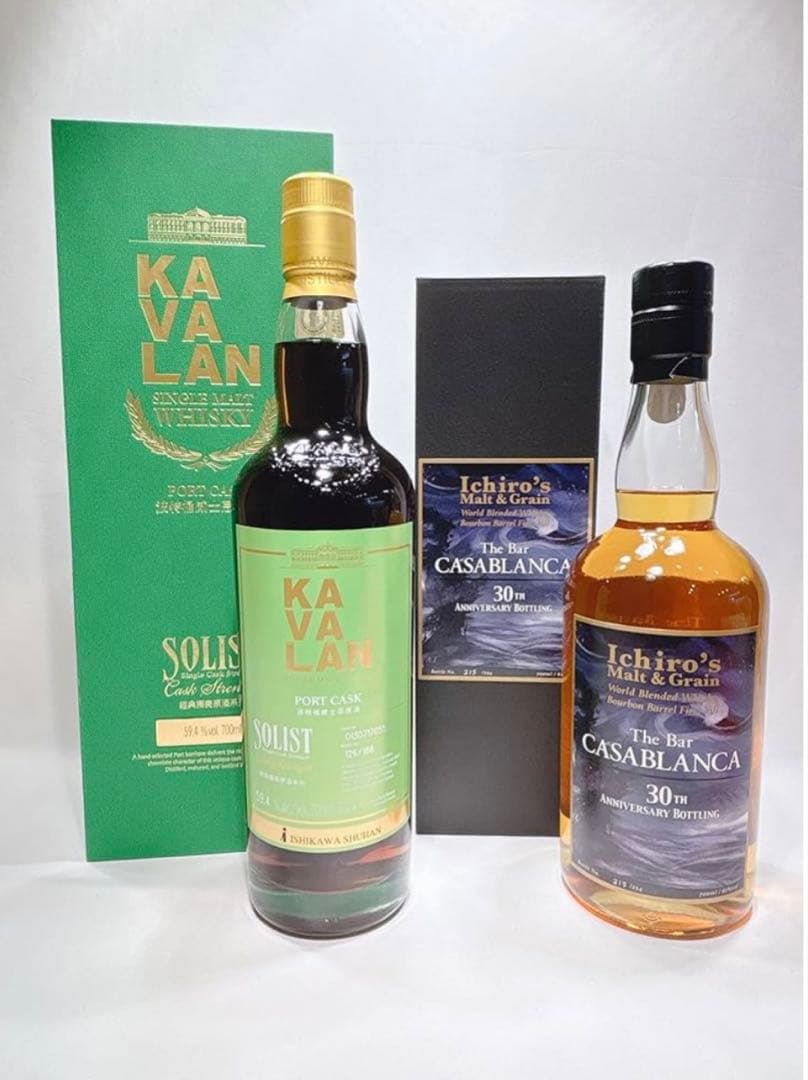 イチローズモルト CASABLANCA 30周年記念、カバラン　ソリストセット