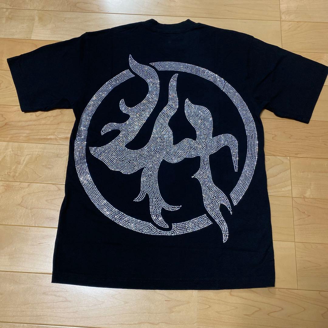 よよよS LOST HILLS rhinestone logo tee