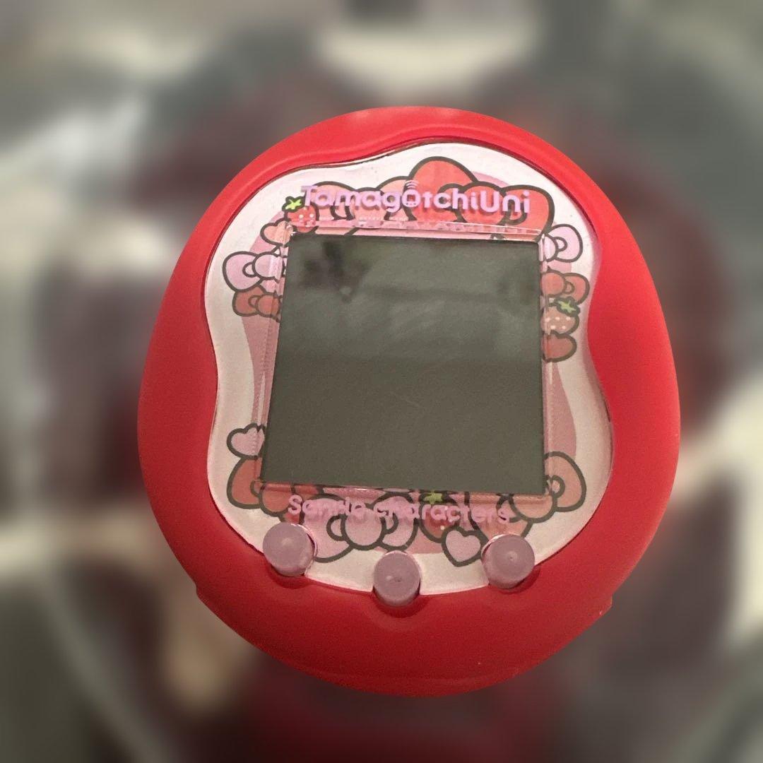 Tamagotchi Uni 赤 Sanrio 特典コードカード付き