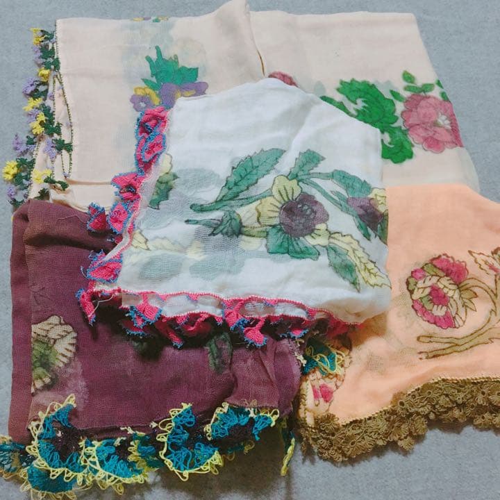 希少！ヴィンテージ　オヤスカーフ 31枚 イーネオヤ トルコ伝統工芸品