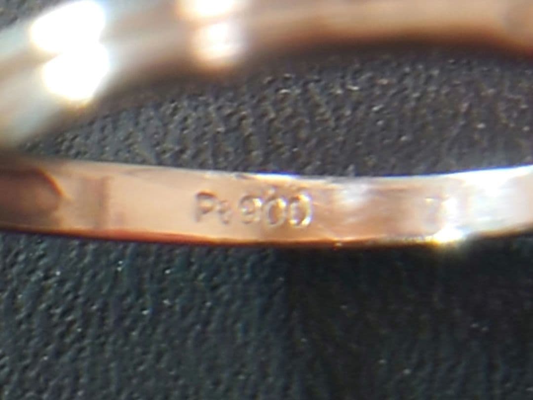 pt900 サファイア 9号 指輪 プラチナ リング ダイヤモンド