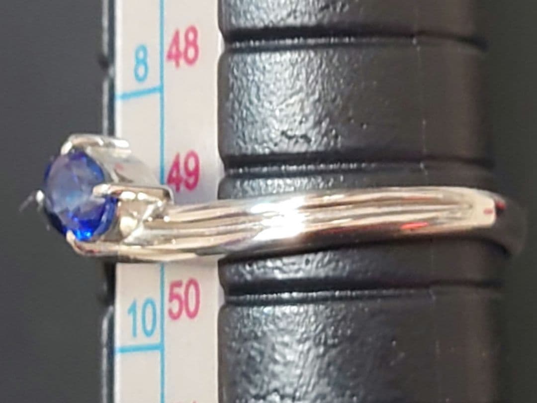 pt900 サファイア 9号 指輪 プラチナ リング ダイヤモンド