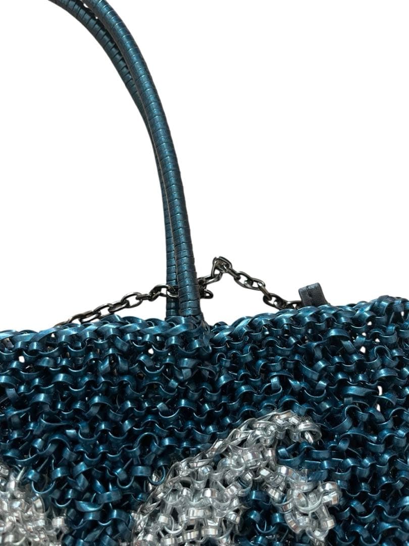 希少　アンテプリマ　ワイヤーバッグ　ハンドバッグ　ブルー　ハワイ限定　ヤシの木