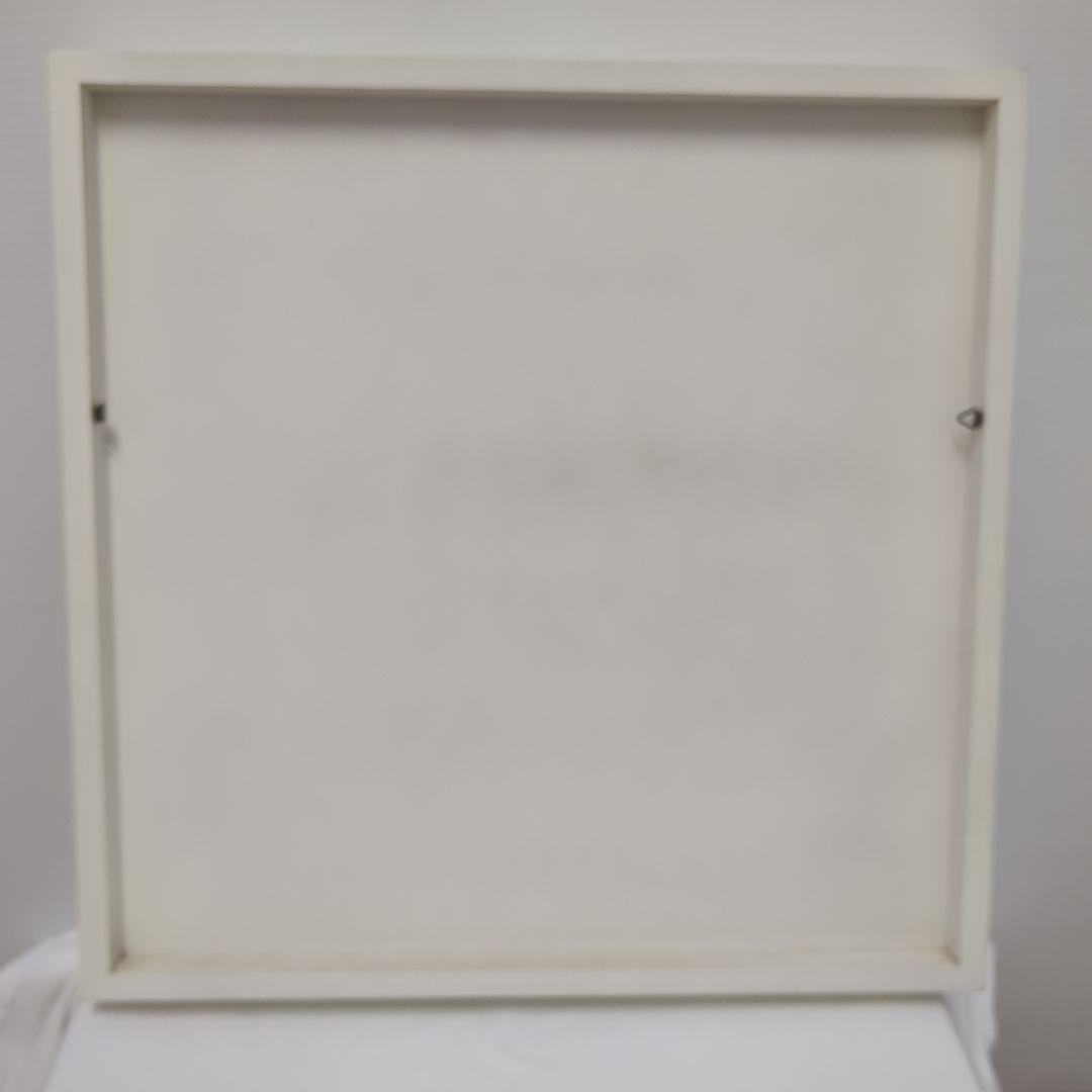 【希少】駒形克己　サイン入り　ゼブラ　彫紙アート フレーム付き