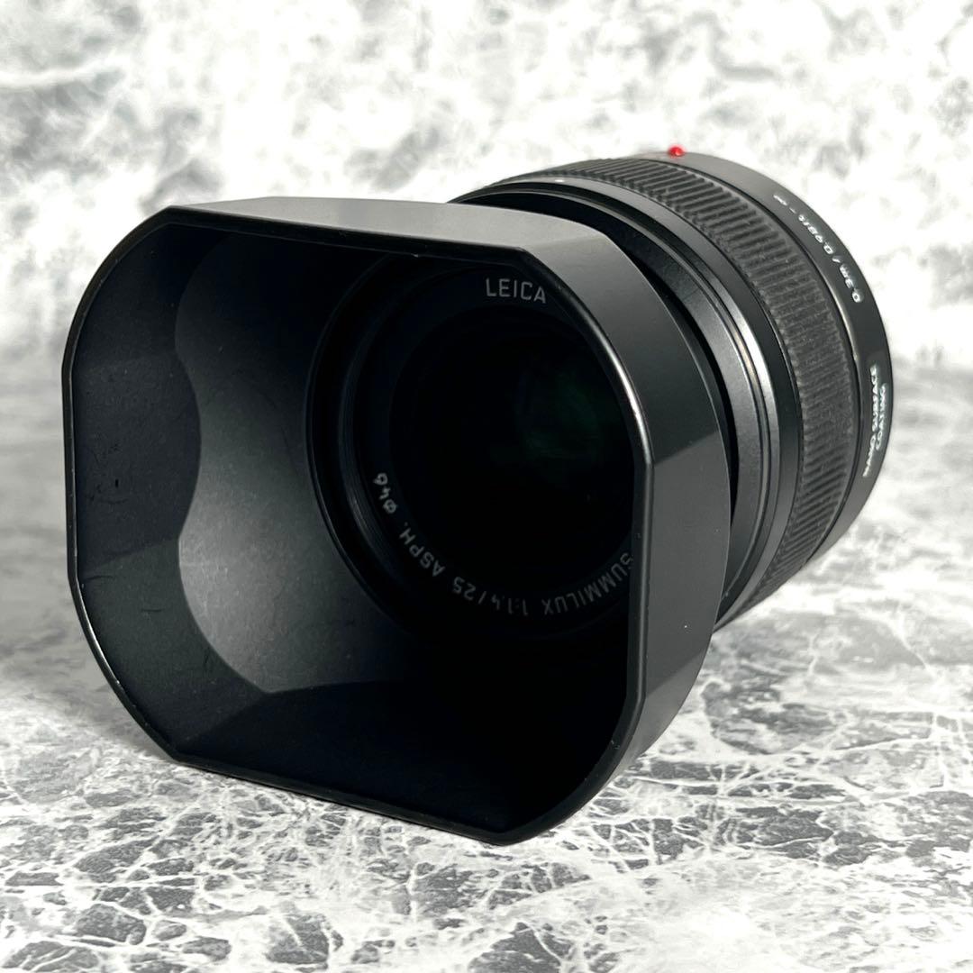[フード・フィルター付] Panasonic LEICA 25mm F1.4