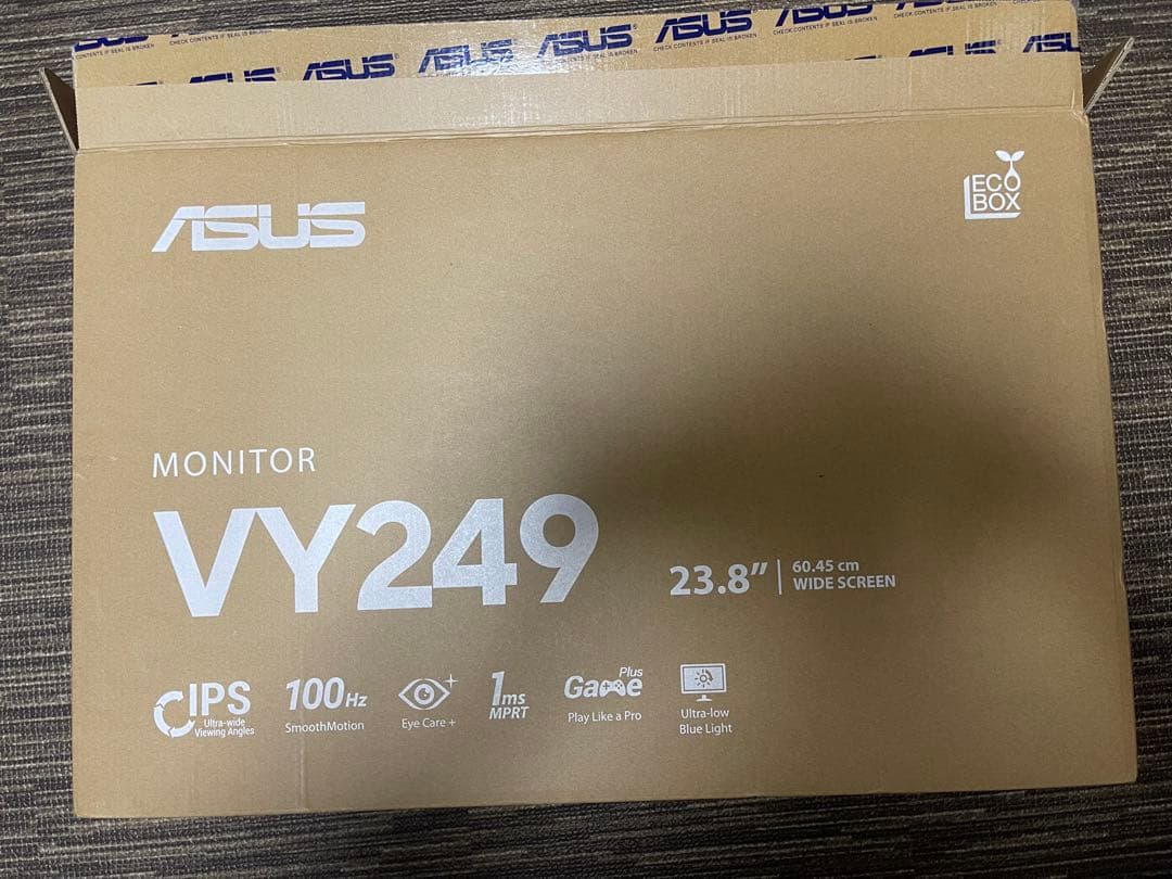ASUS VY249 23.8インチ モニター 本体　ゲーミングモニター