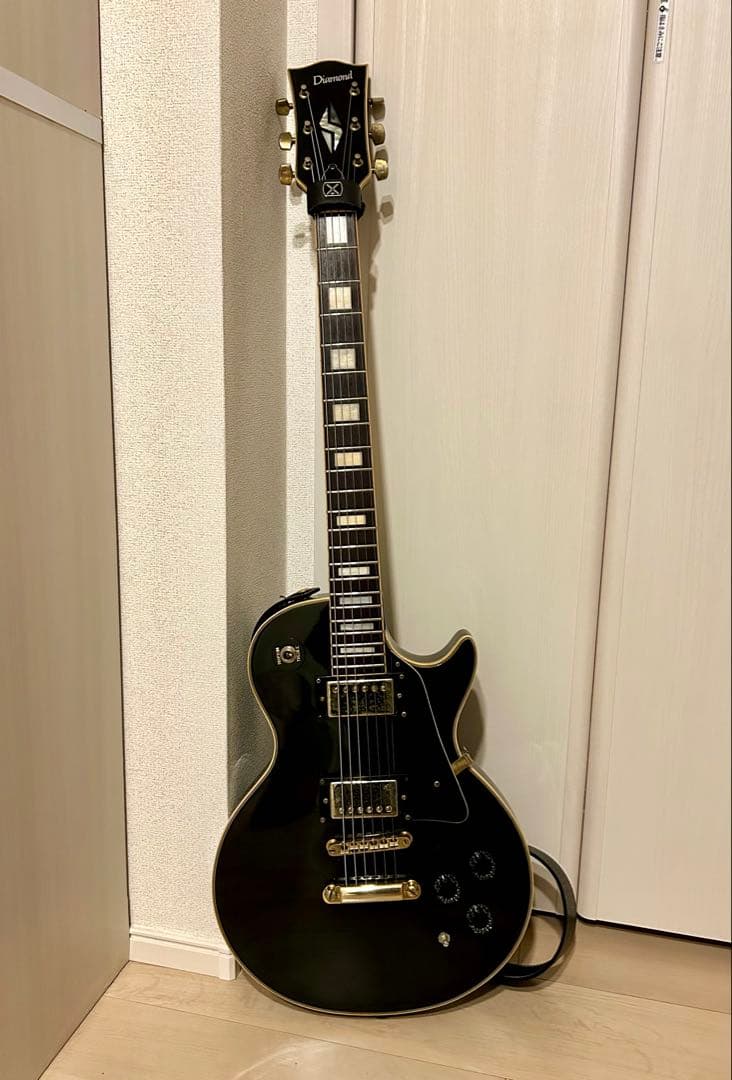 【安値】diamond レスポールスタイル エレキギター ブラック