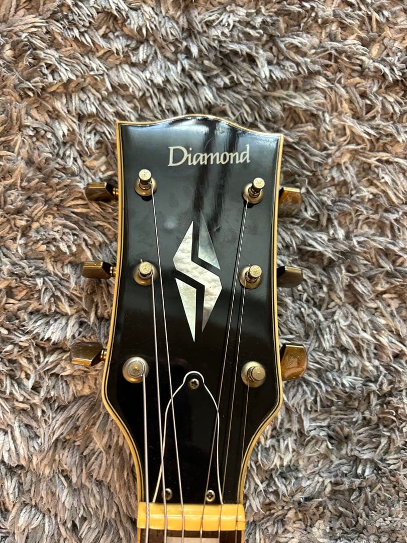 【安値】diamond レスポールスタイル エレキギター ブラック