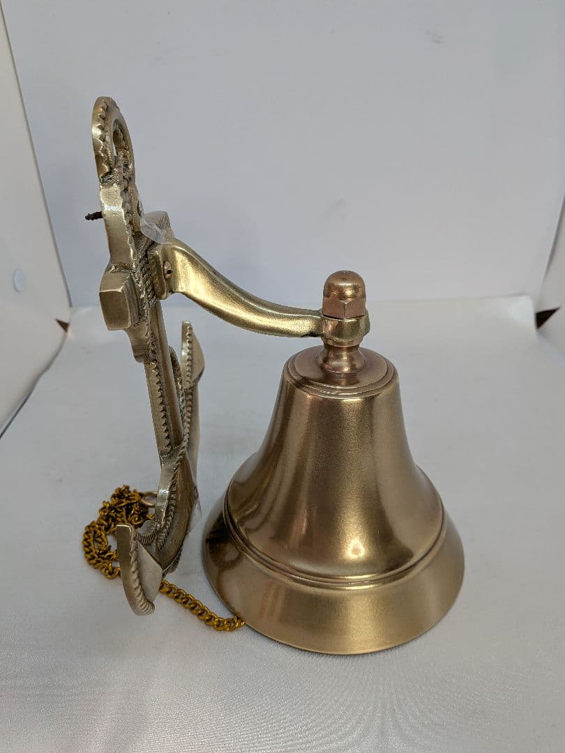 ☆b747、大きいイカリベル（中） 鐘　真鍮　シップベル