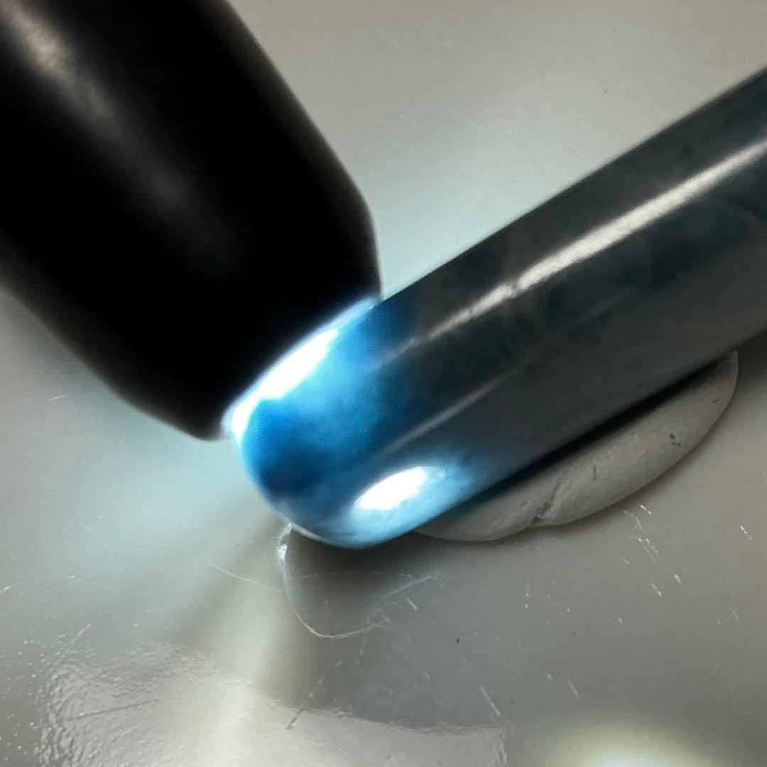 コン沢翡翠　銅鐸型ネックレストップ　濃スリムタイプ