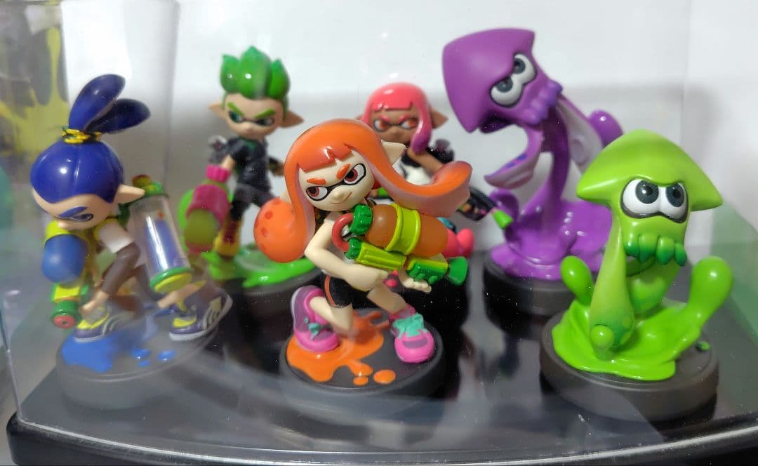 【箱有】レア物スプラトゥーン amiibo ガール　イカ　オレンジ　ネオピンク