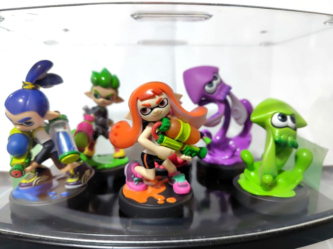 【箱有】レア物スプラトゥーン amiibo ガール　イカ　オレンジ　ネオピンク