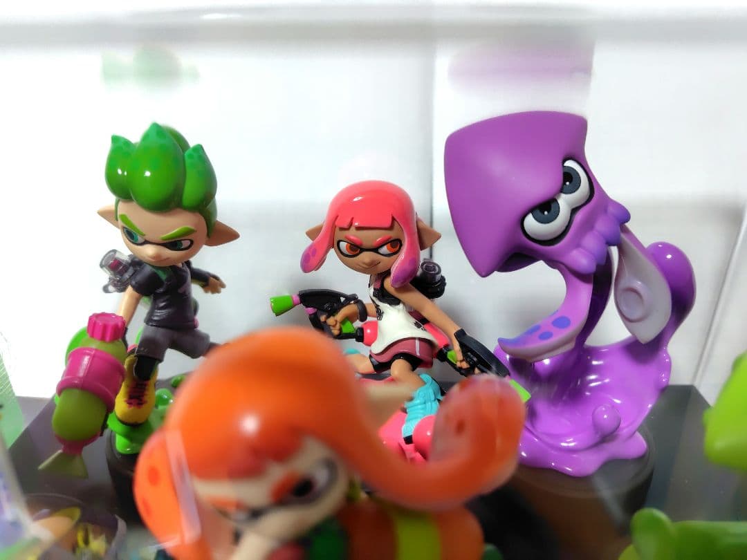 【箱有】レア物スプラトゥーン amiibo ガール　イカ　オレンジ　ネオピンク