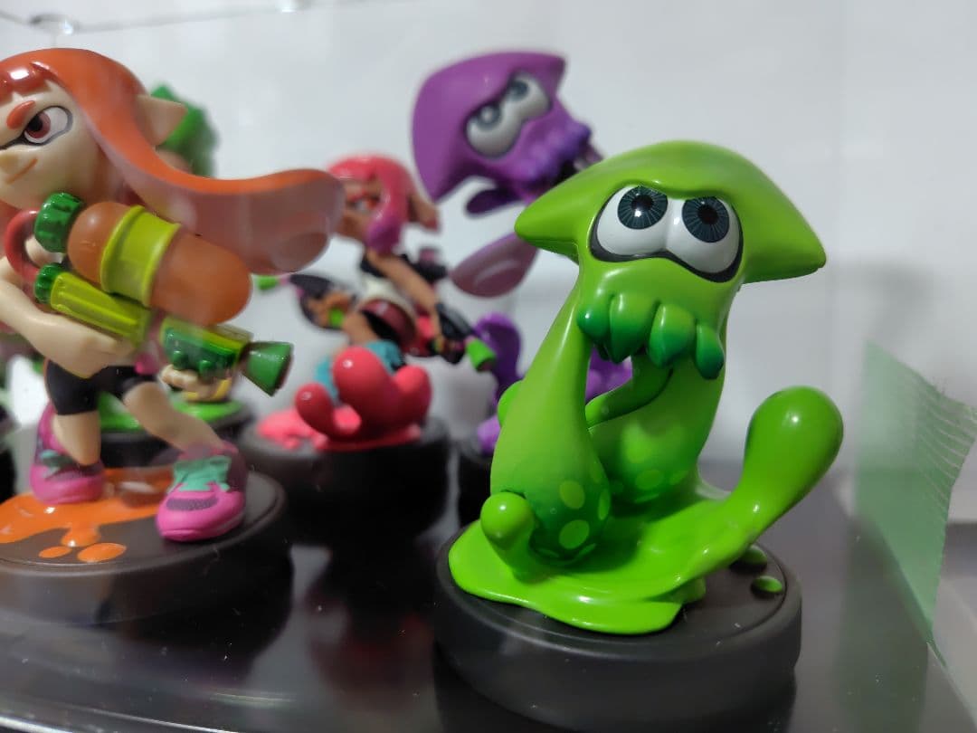 【箱有】レア物スプラトゥーン amiibo ガール　イカ　オレンジ　ネオピンク