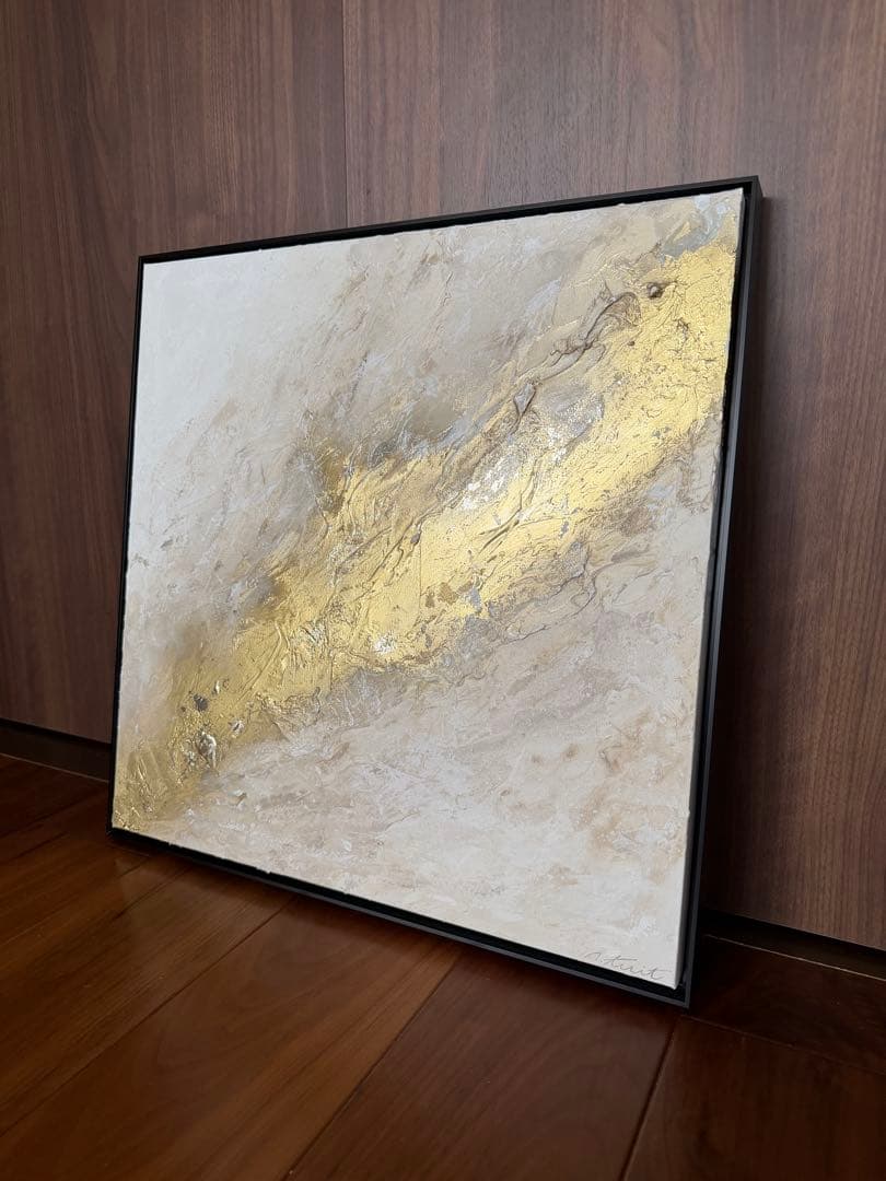 原画/額装済み/和風/禅/絵画/アート/抽象画/モダン/ホテル/ゴールド