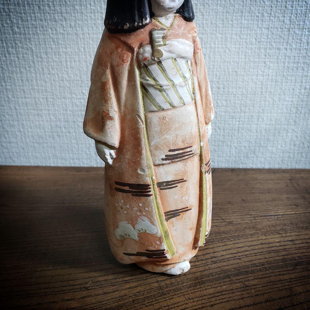 土人形 市松人形 戦前 大正ロマン 昭和レトロ アンティーク 和服 着物 民芸品
