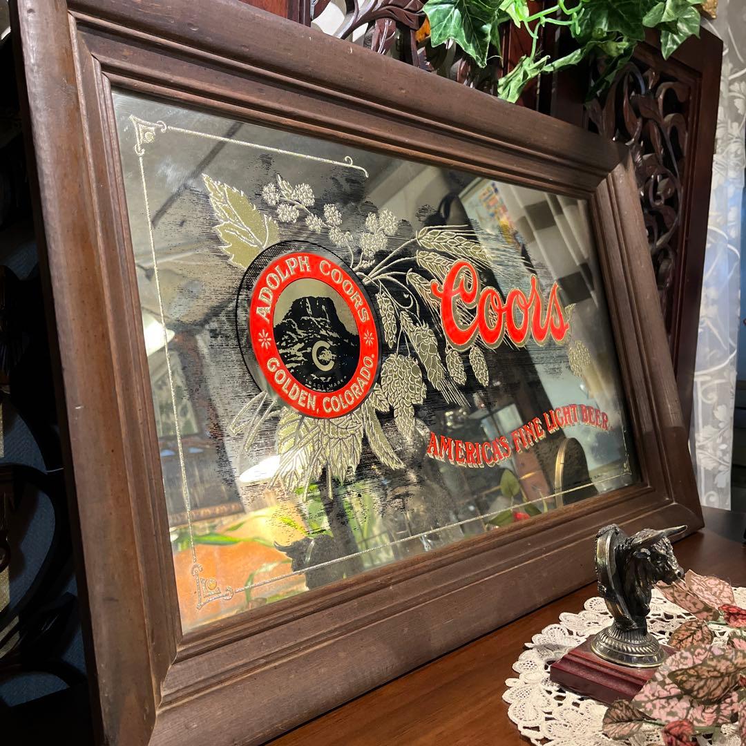 アメリカン雑貨　ビンテージパブミラー coors ビール