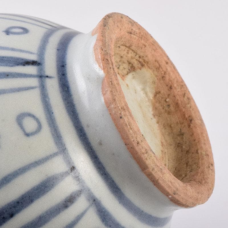 中国　青花　花卉文玉壷春瓶　N　R8966