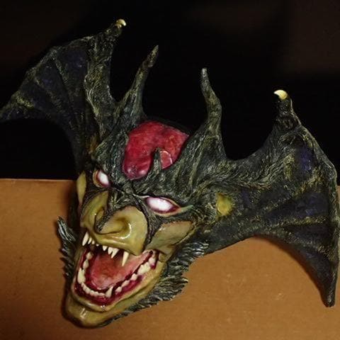 ★超希少品 デビルマンヘッド１/１守護神 塗装済完成品 元箱・説明書・お守り有
