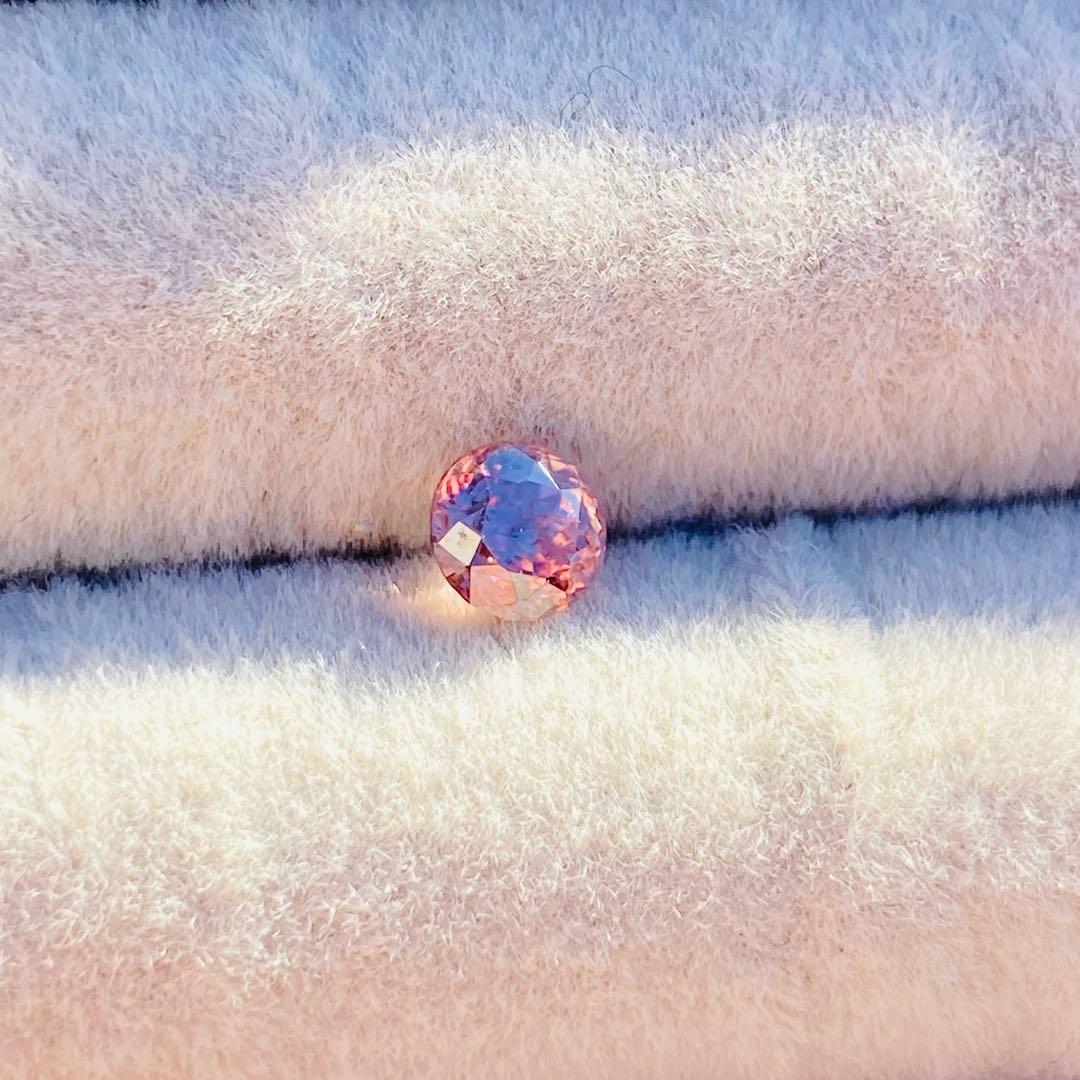 天然石　ピンクジルコン　ルース　天然石リング