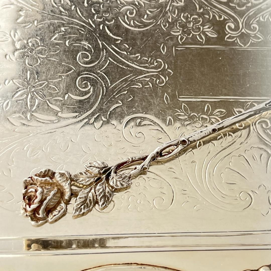 【Christoph Bach】 薔薇の透かしのケーキサーバー【純銀】