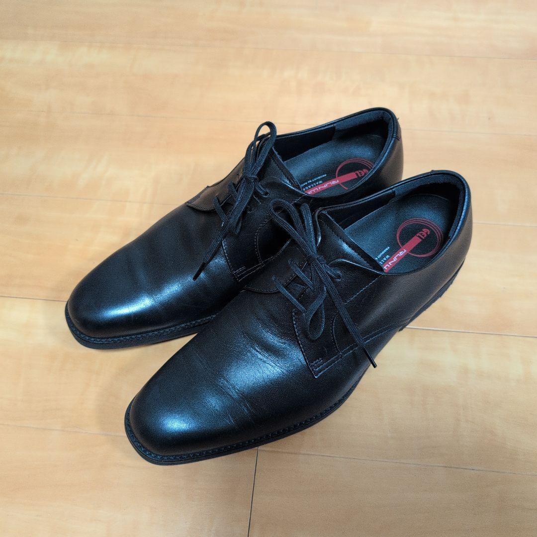 ASICS RUN WALK ブラックシューズ