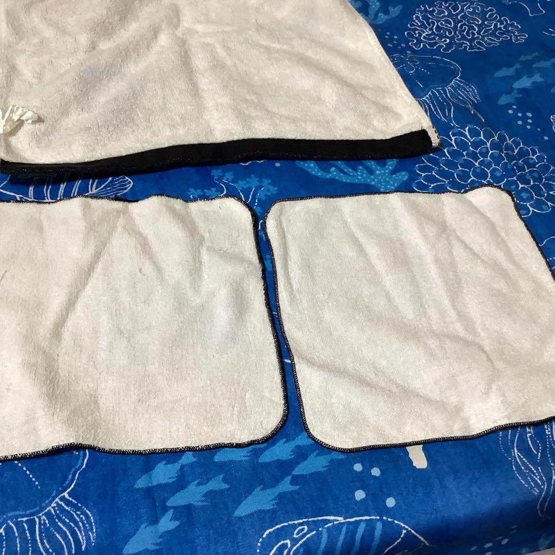 3428ハローキティマークホワイト　ハンカチ &タオルセット